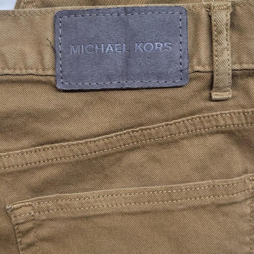 Michael Kors Parker Slim Fit Jeans | Women’s 32/34 | Brown Frayed Hem Grunge - Picture 6 of 6